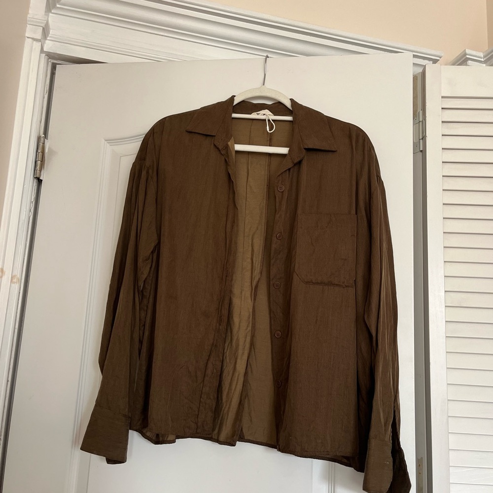 Djerf Avenue On the Go Shirt Mocha